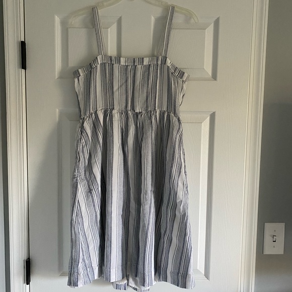 Loft blue striped button down dress - Picture 4 of 8